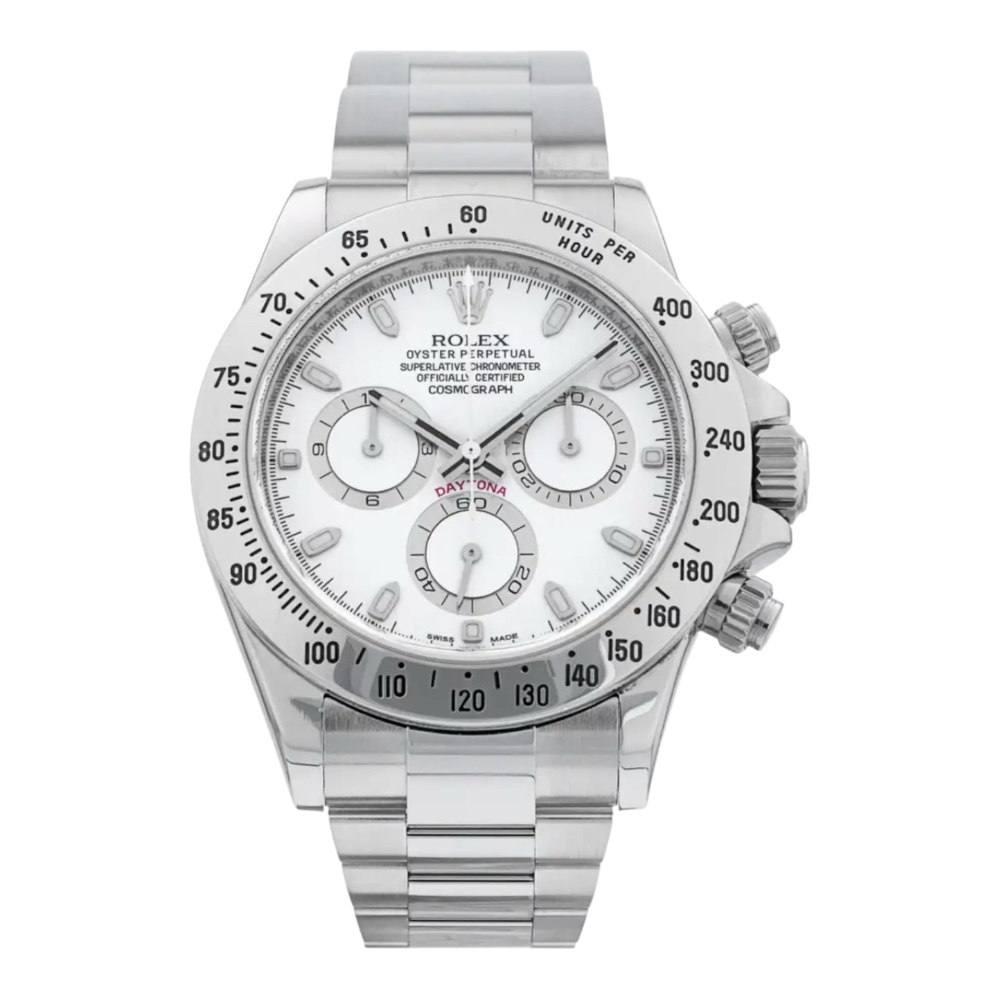 ROLEX DAYTONA SILVER & WHITE