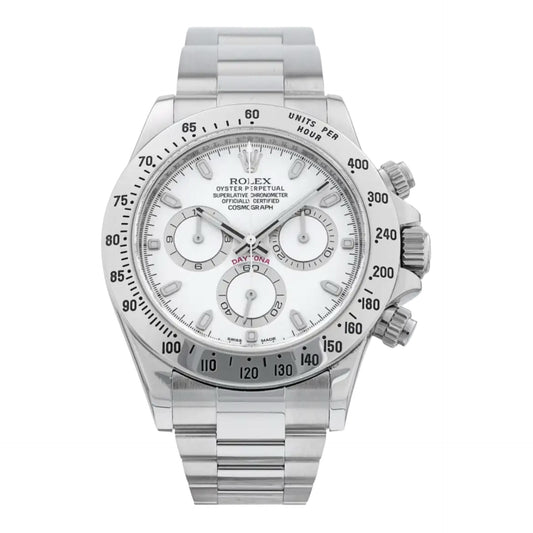 ROLEX DAYTONA SILVER & WHITE